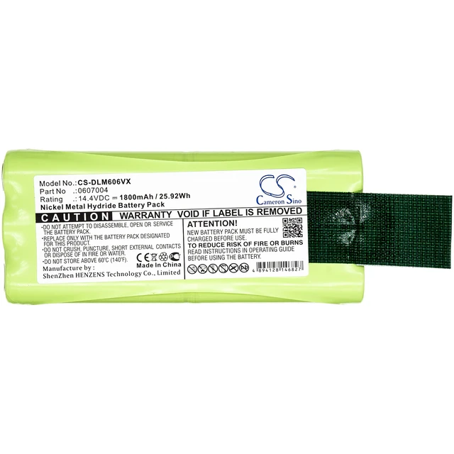 Alt view image 3 of 5 - Battery for Dirt Devil 0607004 0612014 Libero M606 M606-1 M606-2 M606-3 M606-4