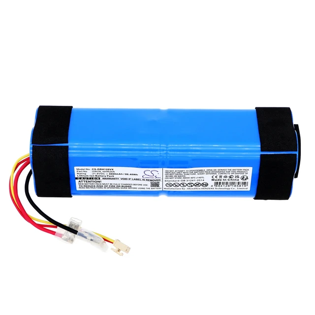 Alt view image 3 of 6 - Battery for Dreame HHR24A SZ2101 VWV8 H10 H100 Pro H11 H12 Max H12s CS-DRH120VX