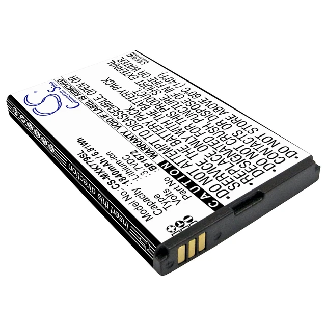 Alt view image 2 of 4 - Battery for Moxee K779 K779HSDG_P K779HSDL BP1672 Hotspot CS-MXK779SL 3.7v
