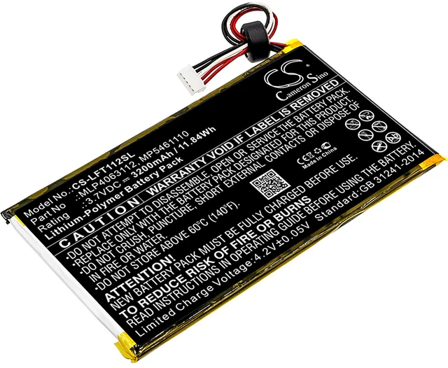 Main image of Battery for LeapFrog LeapPad Platinum 7 XDi Ultra 800-10067 MLP4063112 MP5461110