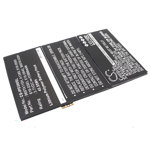 Main image of Battery for Apple iPad 3 HD 616-0586 616-0592 616-0593 616-0604 A1403A A1416