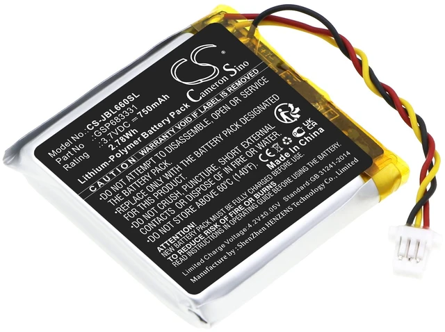 Main image of Battery for JBL GSP683331 Live 660 660NC Wireless Headphones CS-JBL660SL 3.7V