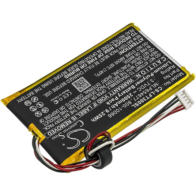 Alt view image 2 of 4 - Battery for LeapFrog LeapPad 3 LeapPad3 800-10066 MLP654677 Tablet CS-LFT300SL