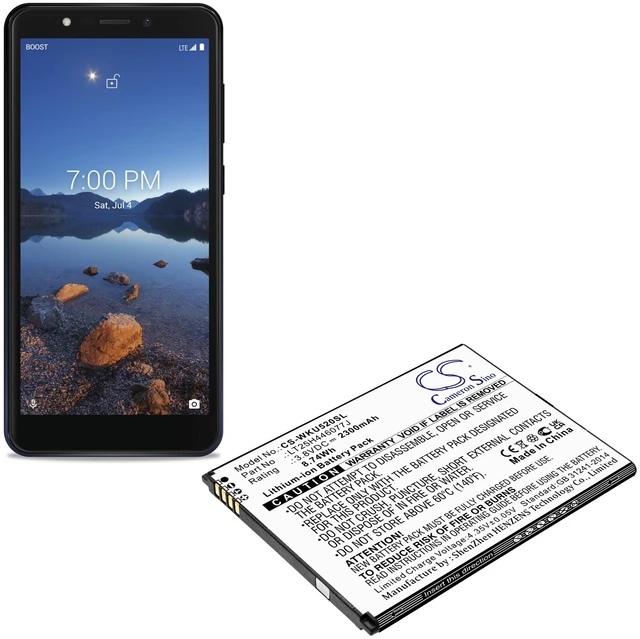 Alt view image 4 of 4 - Battery for Wiko LT25H446077J RIDE 2 U520AS SmartPhone CS-WKU520SL 3.8V Li-ion