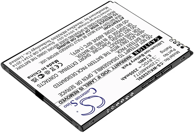 Alt view image 2 of 4 - Battery for Wiko LT25H446077J RIDE 2 U520AS SmartPhone CS-WKU520SL 3.8V Li-ion