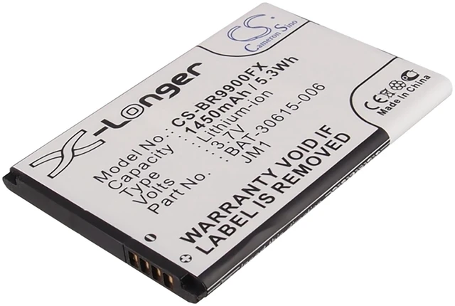 Main image of Battery for BlackBerry JM1 BAT-30615-006 J-M1 Bold Touch 9900 Pluto Dakota