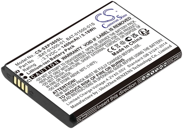 Main image of Battery for Sonim BAT-01500-01 BAT-01500-01S XP3 XP3800 CS-SXP380SL 3.7V Li-ion