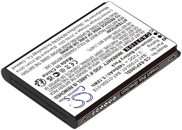 Alt view image 2 of 3 - Battery for Sonim BAT-01500-01 BAT-01500-01S XP3 XP3800 CS-SXP380SL 3.7V Li-ion