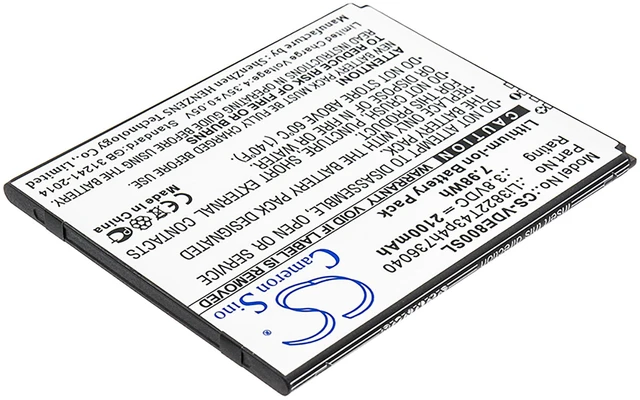 Alt view image 2 of 3 - Battery for ZTE Li3822T43p4h736040 Vodafone Avid 559 Blade T2 Lite N9137 NZ9137