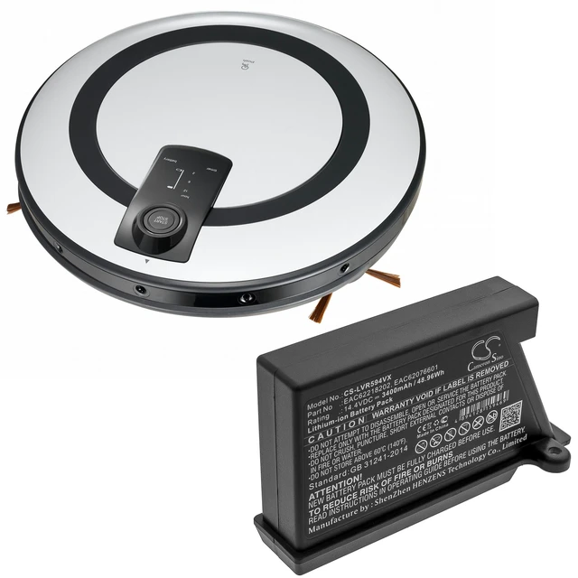 Alt view image 4 of 4 - Battery for LG VR34406LV VR34408LV VR5940LEAC60766103 EAC62218202 EAC62218205