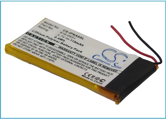Alt view image 3 of 4 - Battery for Apple iPod Nano 6th nano6 6 Gen generation 616-0531 MP3 NEW 110mAh