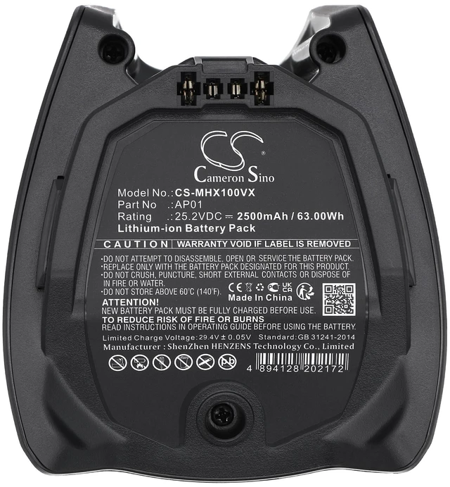 Alt view image 5 of 6 - Battery for Miele 1010042 11384710 AP01 AP02 AP03 HS19 Triflex HX1 HX2 Pro Soml0