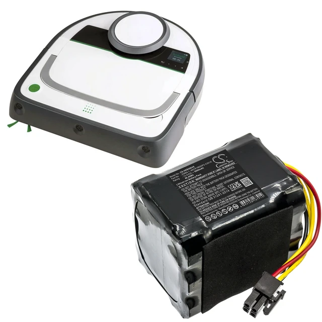 Alt view image 6 of 6 - Battery for Vorwerk 20884-1 48245 Kobold VR200 CS-VKR200VX Vacuum Li-ion 14.4V
