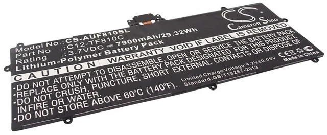 Main image of Battery for Asus TF810 TF810C Vivo Tab C12-TF810C Tablet CS-AUF810SL 7900mAh