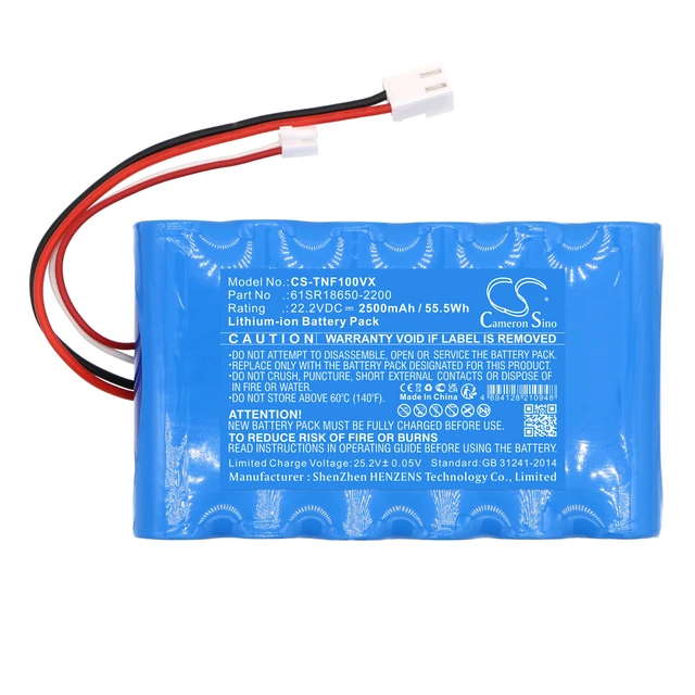 Alt view image 3 of 6 - Battery for ETA 1230 Aquamaster 6ICNMR19-66 Tineco FW020100US iFLOOR IPX4