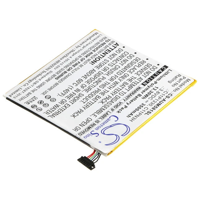Alt view image 2 of 6 - Battery for Asus AST21 ME181C ME581CL Memo Pad 8 ME181A C11P1330 C11PN3H C11Pn93