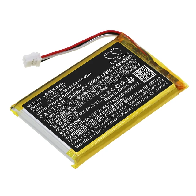 Main image of Battery for ClareOne CLR-C1-PNL1 Smart Home Panel CLR-C1-BATT CS-CLR100SL 3.8v