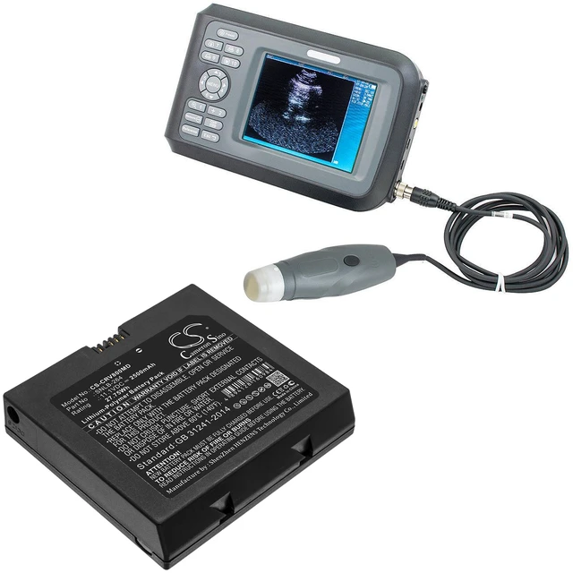 Alt view image 4 of 4 - Battery for Carejoy H8 Handheld Portable Ultrasound S V7 SNLB-264 CS-CRV800MD