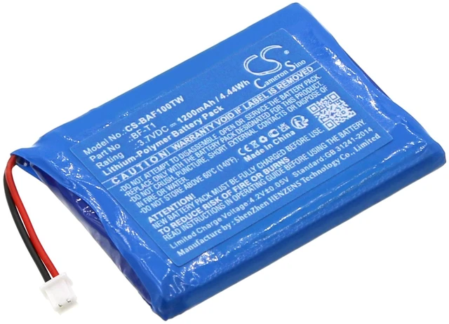 Main image of Battery for Baofeng BF-T1 UHF T1 Two-Way Radio CS-BAF100TW 3.7v 1200mAh / 4.44Wh