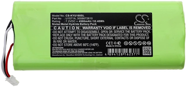 Alt view image 3 of 6 - Battery for Agilent U1571A Keysight 3006672610 U1600 U1602A U1604A U1602B U1604B