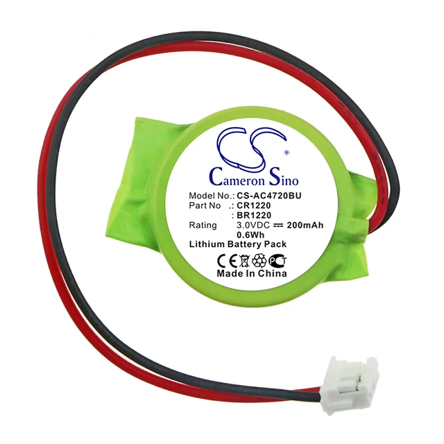 Alt view image 3 of 4 - Backup Battery for Acer Aspire 4720 4720z BR1220 CR1220 CS-AC4720BU CMOS Lithium