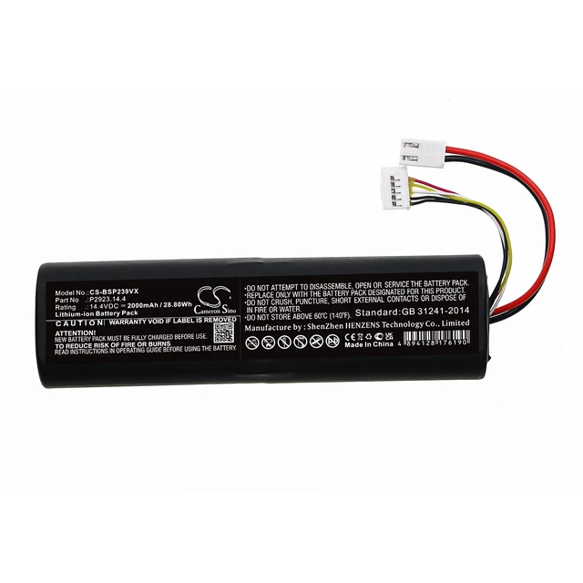 Alt view image 3 of 5 - Battery for Bissell 2390+ 2390A 1627654 EAG101700JK8 FOKZS900001R P2923.14.4