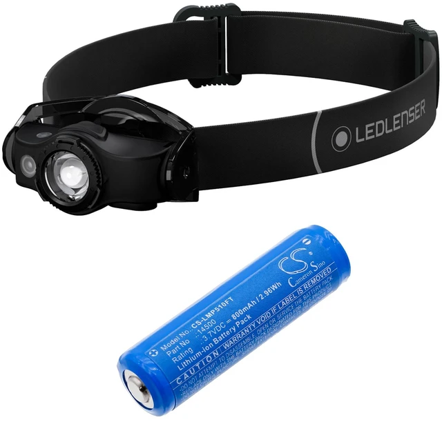 Alt view image 4 of 4 - Battery for Braun 14500CY 14500 Ledlenser MH4 MGK7221 7 MH5 iH5R ML4 P5R P5R.2