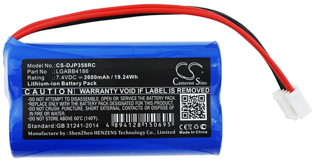 Alt view image 3 of 4 - Battery for DJI GL358WB Phantom 3 4K Standard LGABB4186 RC03012 Remote 2600mAh