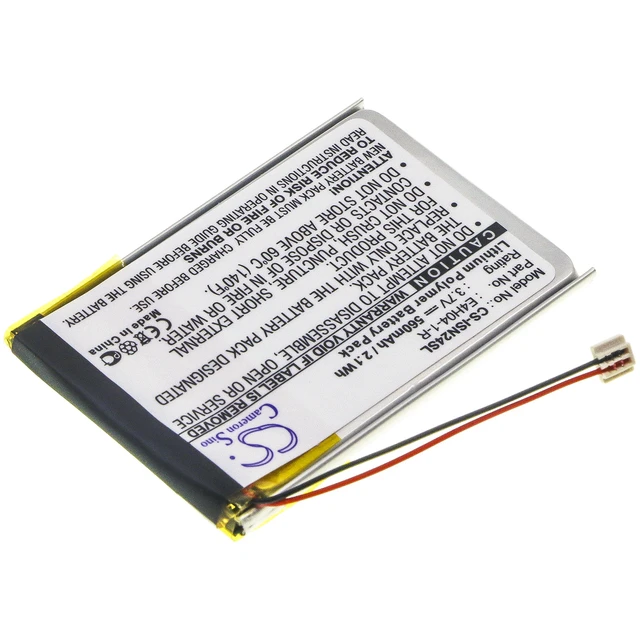 Alt view image 2 of 6 - Battery for INSIGNIA Pilot NS-4V24 NS-8V24 E4H04-1-R MP3 Media Player 560mAh