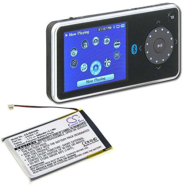 Alt view image 6 of 6 - Battery for INSIGNIA Pilot NS-4V24 NS-8V24 E4H04-1-R MP3 Media Player 560mAh