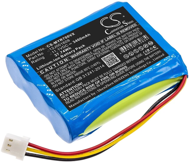 Main image of Battery for Moneual 12J001609 Vacuum Everybot RS500 RS700 CS-MYR700VX 3400mAh
