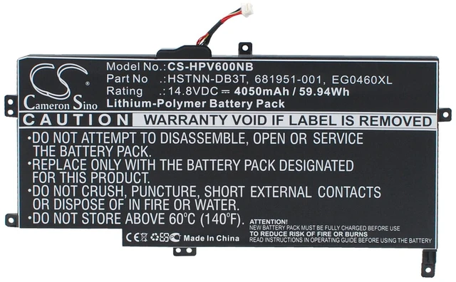 Main image of Battery for HP Envy 6T-1000 Sleekbook 6z-1000 EG04XL 681951-001 EG04 TPN-C103