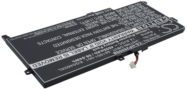 Alt view image 3 of 6 - Battery for HP Envy 6T-1000 Sleekbook 6z-1000 EG04XL 681951-001 EG04 TPN-C103