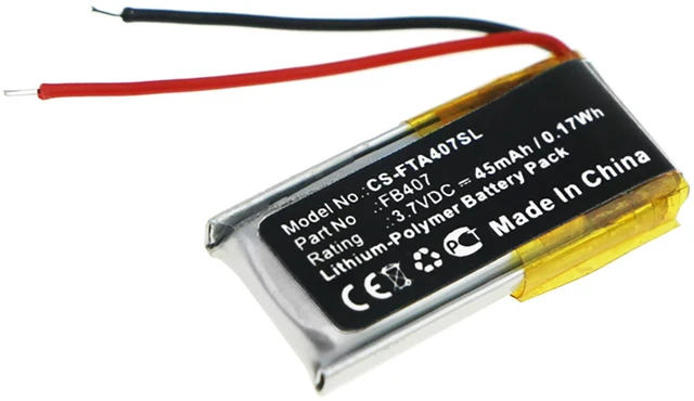 Main image of Battery for Fitbit Alta Activity HR FB407 Smartwatch CS-FTA407SL Li-Poly 45mAh