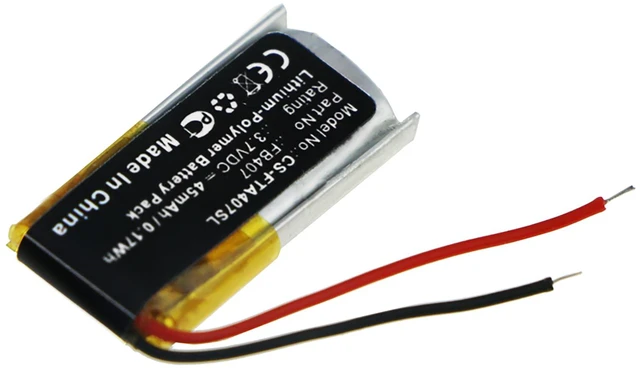 Alt view image 2 of 4 - Battery for Fitbit Alta Activity HR FB407 Smartwatch CS-FTA407SL Li-Poly 45mAh