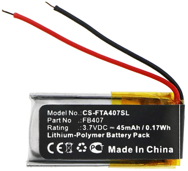 Alt view image 3 of 4 - Battery for Fitbit Alta Activity HR FB407 Smartwatch CS-FTA407SL Li-Poly 45mAh