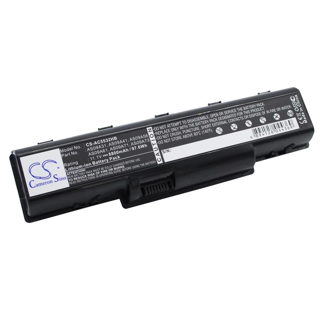 Alt view image 2 of 5 - Battery for Acer Aspire AS5517-5661 Gateway AS09A31 ASO9A90 NV52 5517-1208 NV78