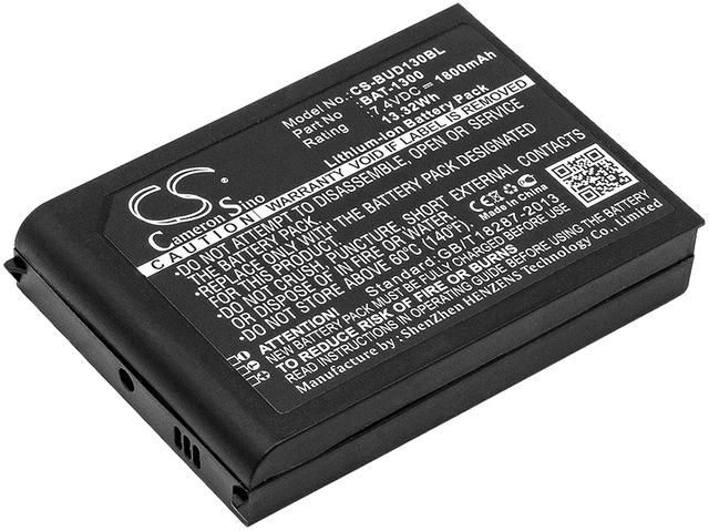 Main image of Battery for Bluebird Pidion BIP-1300 BAT-1300 Barcode Scanner CS-BUD130BL 1800mA