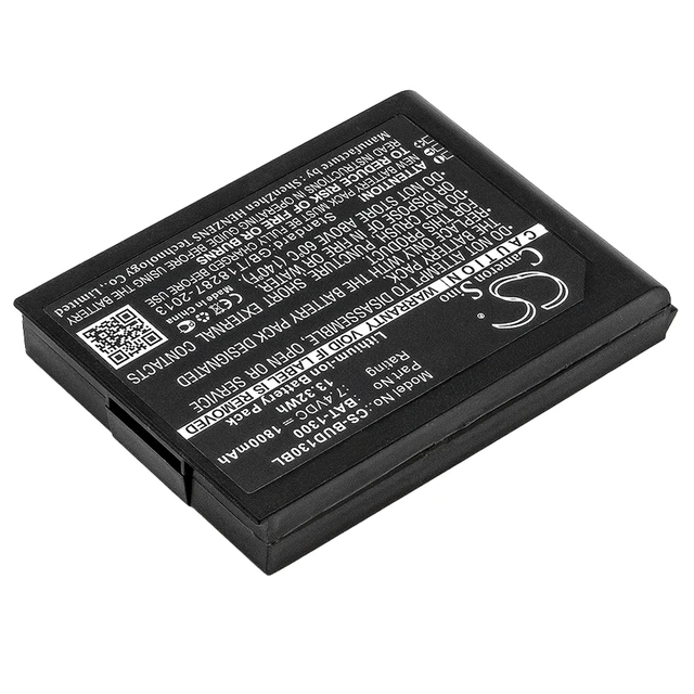 Alt view image 2 of 5 - Battery for Bluebird Pidion BIP-1300 BAT-1300 Barcode Scanner CS-BUD130BL 1800mA