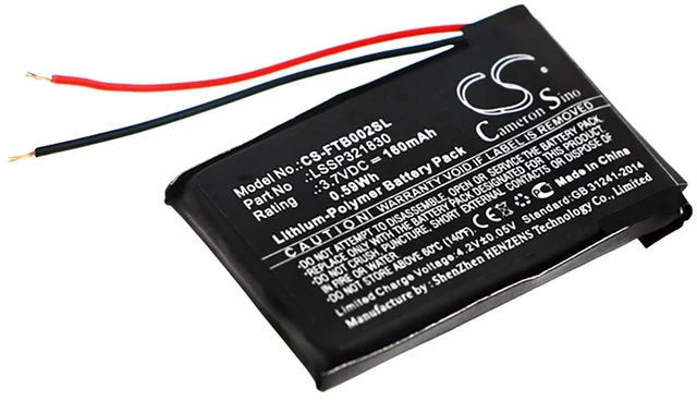 Main image of Battery for Fitbit Blaze FB502 LSSP321830 Smartwatch CS-FTB002SL Li-Poly 160mAh