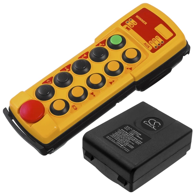 Alt view image 4 of 5 - Battery for Itowa Winner 2G Version 1 BT3613MH2 Crane Remote Control CS-IBT615BL
