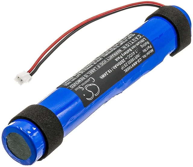 Alt view image 2 of 4 - Battery for Nyne Vibe INR18650 2S1P Speaker CS-NNV100SL 7.4v 2600mAh 19.24Wh