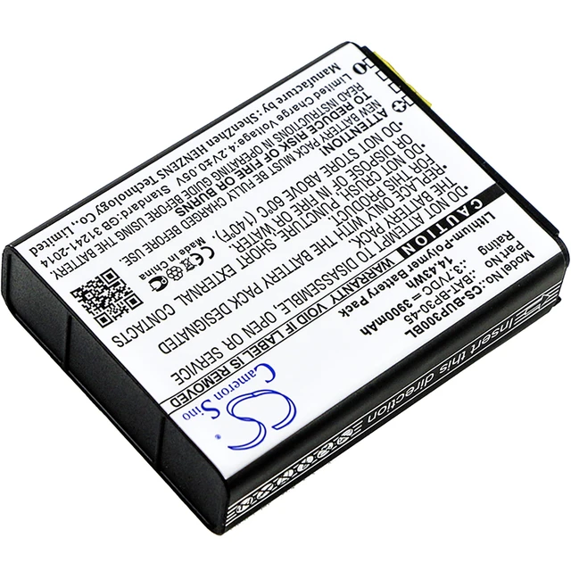 Alt view image 2 of 3 - Battery for Bluebird BM180 BP30 BAT-BP30-45 Barcode Scanner CS-BUP300BL 3900mAh