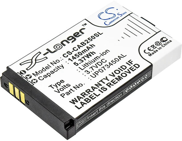 Main image of Battery for CAT B25 CATERPILLAR JCB Toughphone Sitemaster 2 TP305 UP073450AL