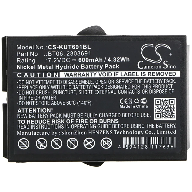 Alt view image 5 of 5 - Battery for IKUSI 2303691 TM60 TM61 TM62 Transmitters BT06 Crane Remote Control