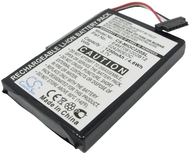 Alt view image 2 of 7 - Battery for Mio C220 C220s C230 C250