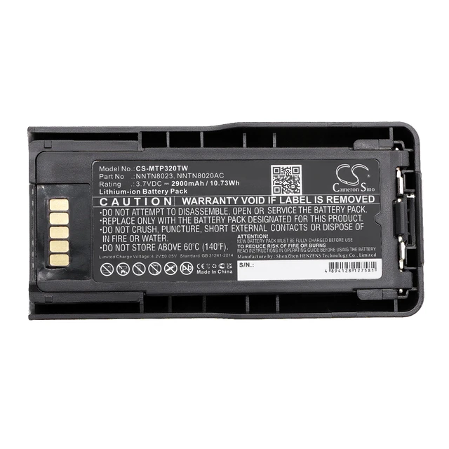Alt view image 5 of 5 - Battery for Motorola MTP3100 MTP3250 MTP600 MTP6000 MTP6650 NNTN8023 PMNN4522
