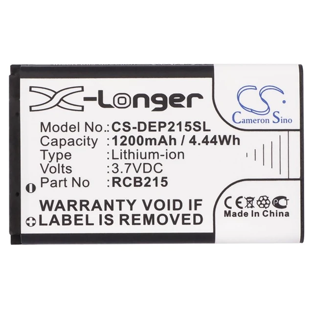 Alt view image 5 of 5 - Battery for Doro Wintec BT-N3650 RCB215 RCB405 LI3795bkG BT-214 H15132 SIB-11