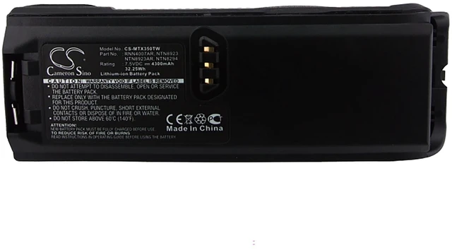 Alt view image 5 of 5 - Battery for Motorola NTN8293 NTN8294 MTP300 XTS5000 RNN4007AR NTN8923 NTN8294