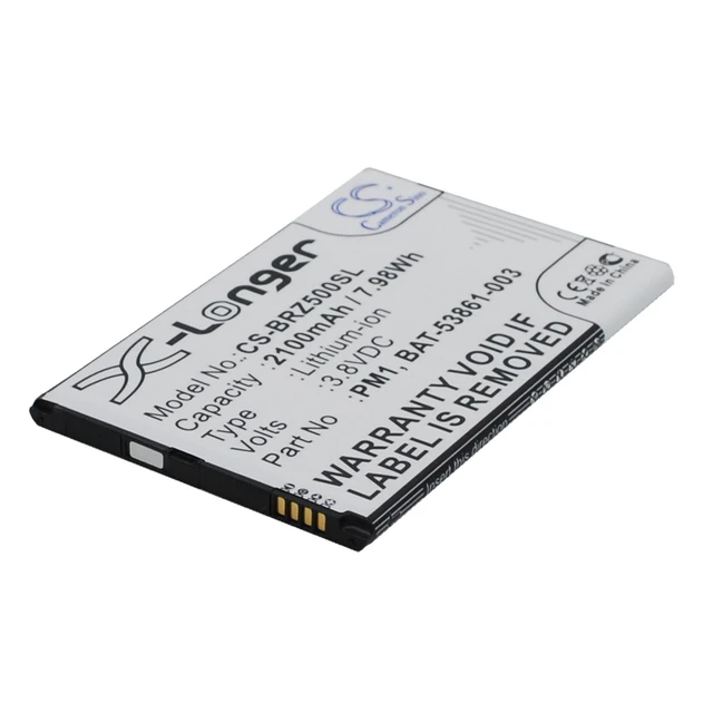 Alt view image 2 of 5 - Battery for Blackberry Z5 BAT-53861-003 PM1 Mobile SmartPhone CS-BRZ500SL 3.8v